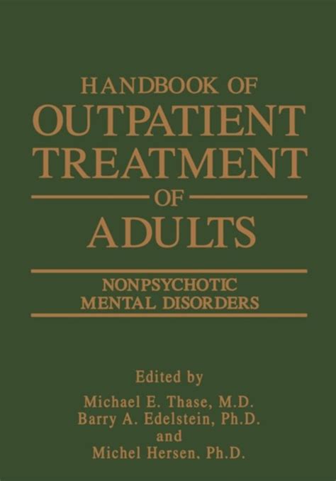 Handbook of Outpatient Treatment of Adults 1st Edition Doc