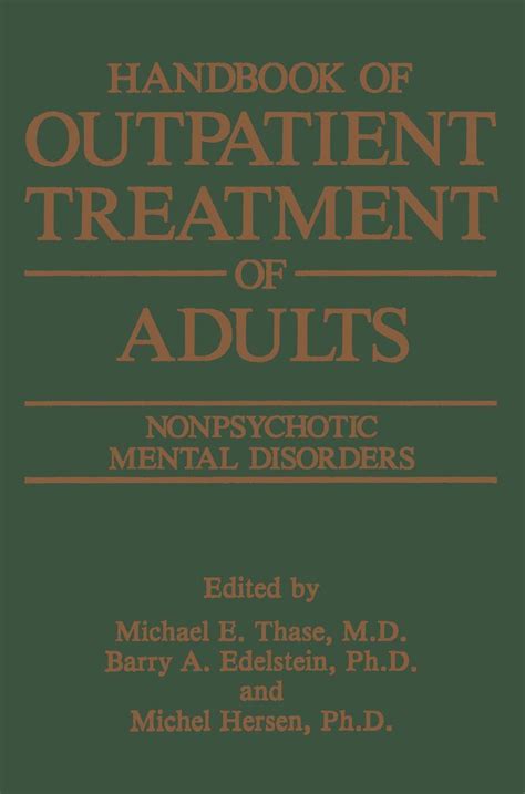 Handbook of Outpatient Treatment of Adults 1st Edition Doc