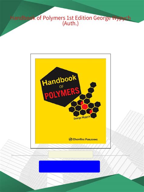 Handbook of Polymers 1st Edition Doc