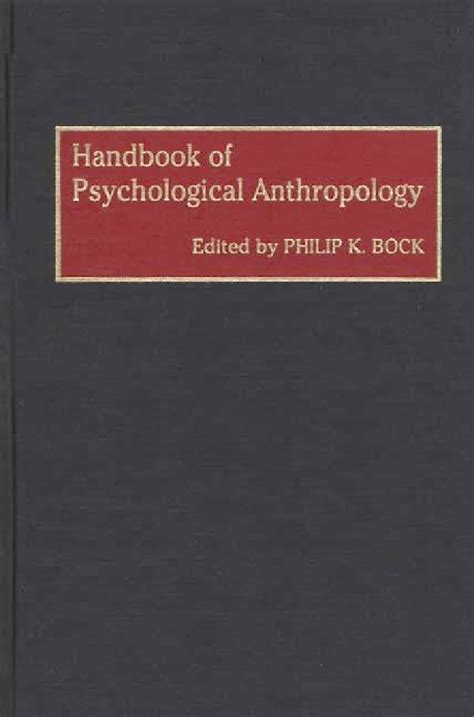 Handbook of Psychological Anthropology PDF