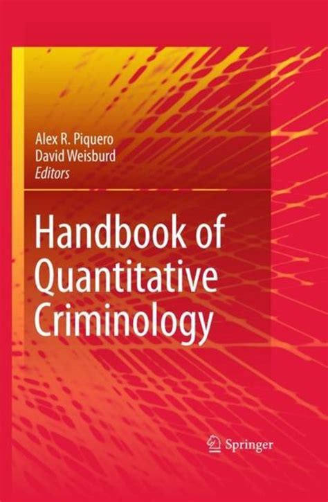 Handbook of Quantitative Criminology 1st Edition Epub