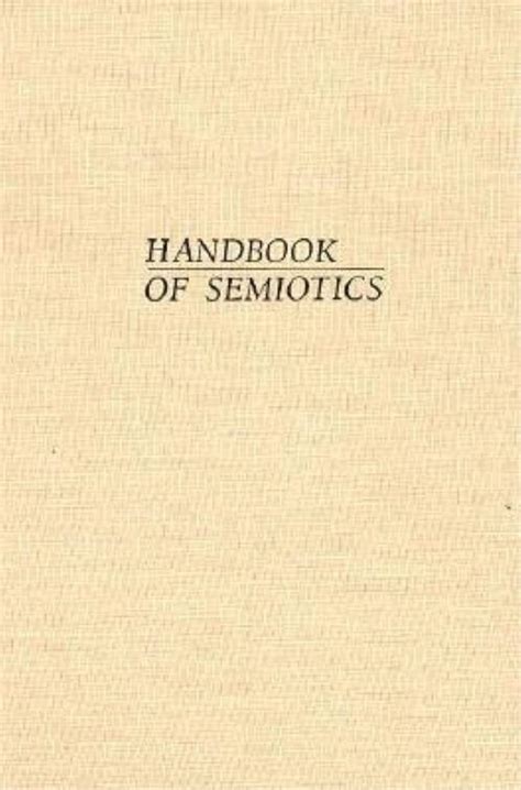 Handbook of Semiotics Epub