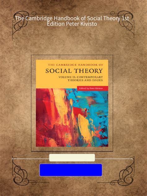 Handbook of Sociological Theory 1st Edition Doc