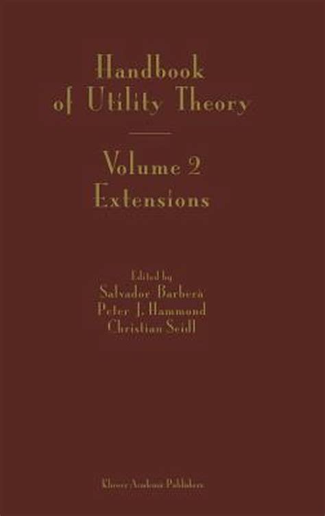 Handbook of Utility Theory 1st Edition Kindle Editon
