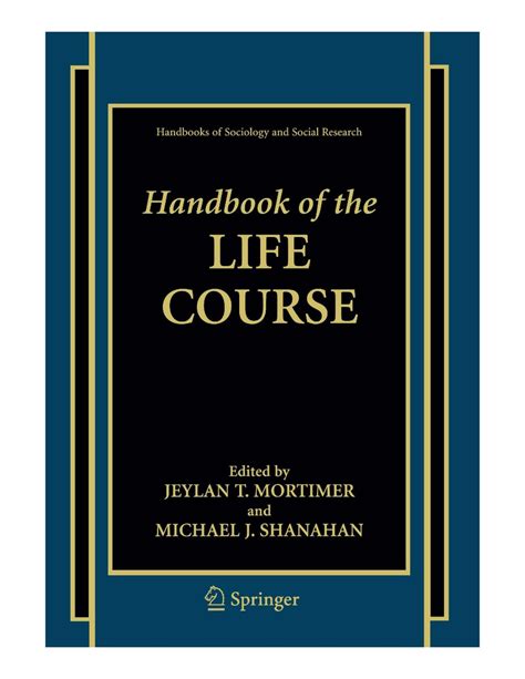 Handbook of the Life Course 1st Edition Epub