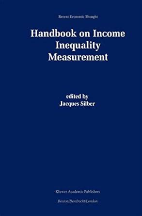 Handbook on Income Inequality Measurement 1st Edition PDF