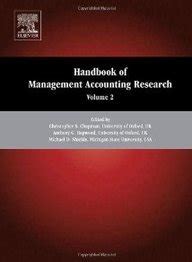 Handbooks of Management Accounting Research Doc