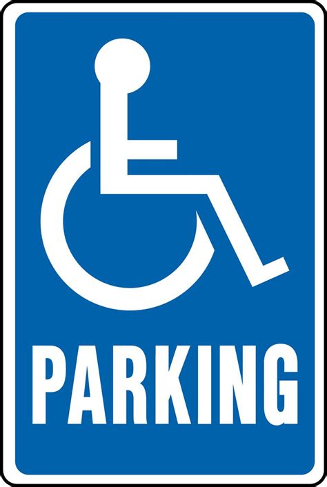 Handicap Parking Sign Printable
