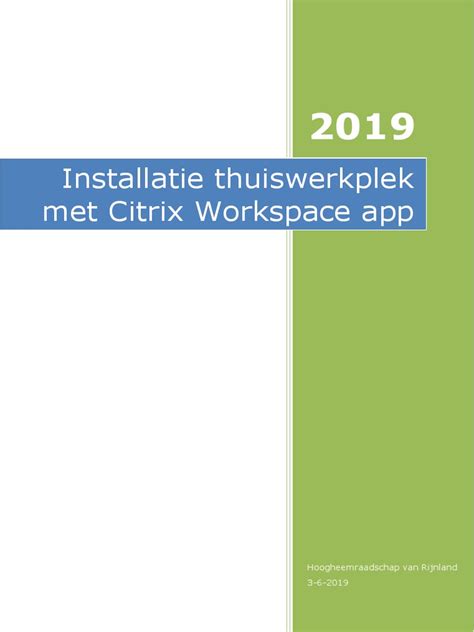 Handleiding Citrix Portal Toegang Switch It Solutions Kindle Editon