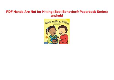 Hands Are Hitting Best Behavior Reader