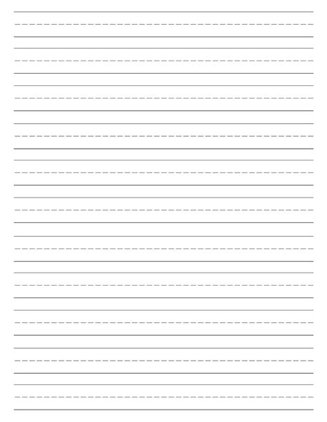 Handwriting Paper Template