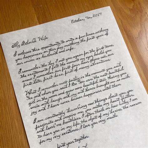 Handwritten Letter: