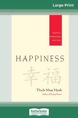 Happiness EasyRead Large Bold Edition Essential Mindfulness Practices Kindle Editon