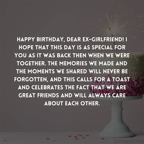 Happy 23rd Birthday Message to My Ex-Girlfriend