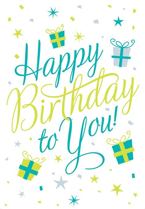 Happy Birthday Free Cards Printable