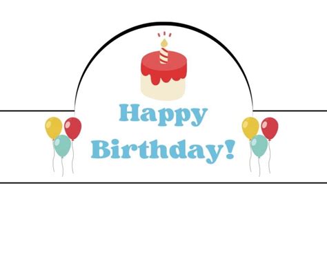 Happy Birthday Hat Printable