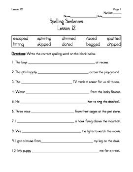 Harcourt Lesson 12 Spelling Answers Grade 4 PDF