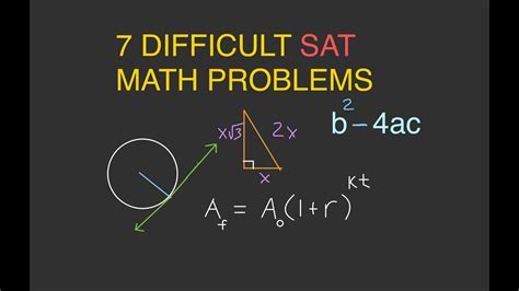 Hard SAT Math Problems: Master the SAT with These Challenging Brain Teasers