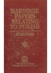 Hardinge Papers Relating to Punjab 1st Edition PDF