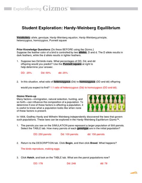 Hardy Weinberg Equilibrium Gizmo Answer Kindle Editon