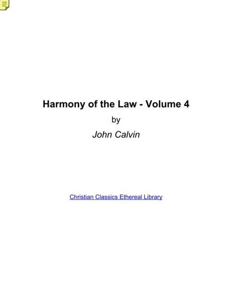 Harmony of the Law Volume 4 Epub
