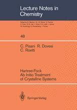 Hartree-Fock Ab Initio Treatment of Crystalline Systems 1st Edition PDF