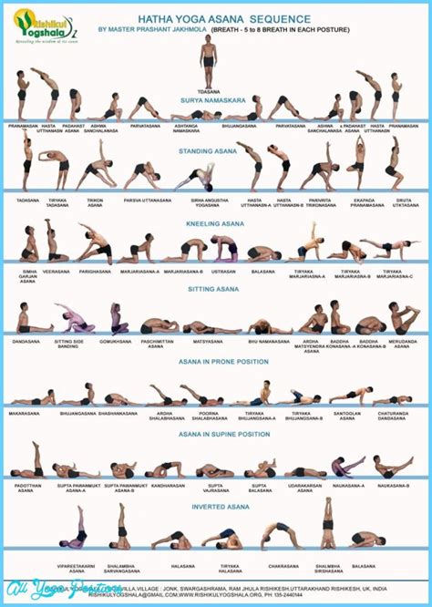 Hatha Yoga Poses Chart