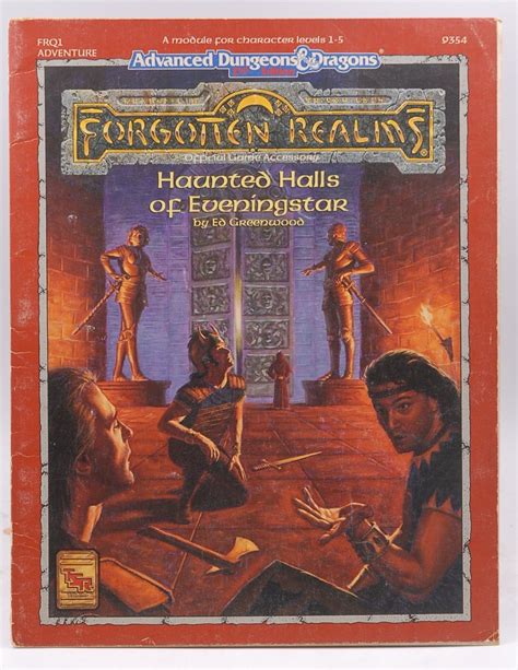 Haunted Halls of Eveningstar ADandD 2nd Ed Fantasy Roleplaying Forgotten Realms Module FRQ1 Doc