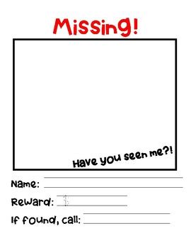 Have You Seen Me Template