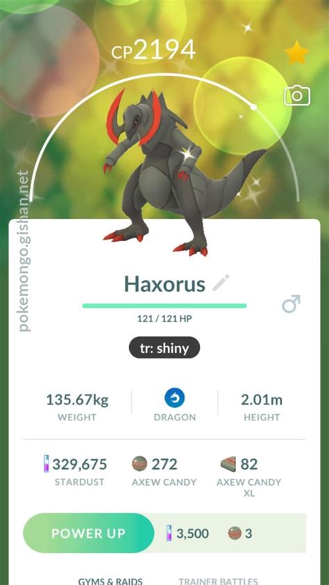 Haxorus Shiny Sale