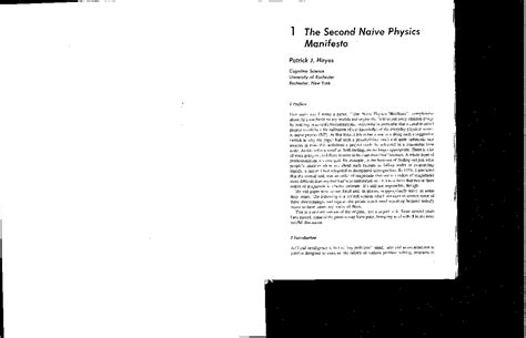 Hayes 1983 Second Naive Physics Manifesto pdf Reader