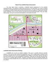 Hazard City Landslide Assessment Answers Doc