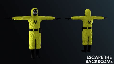 Hazmat Suit Design for the Backrooms Labyrinth