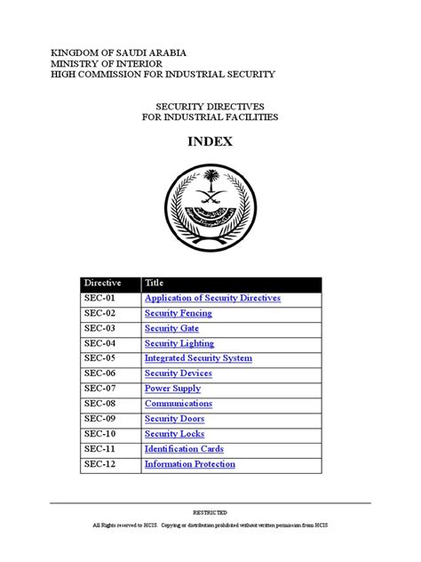 Hcis Security Directives Ebook Kindle Editon