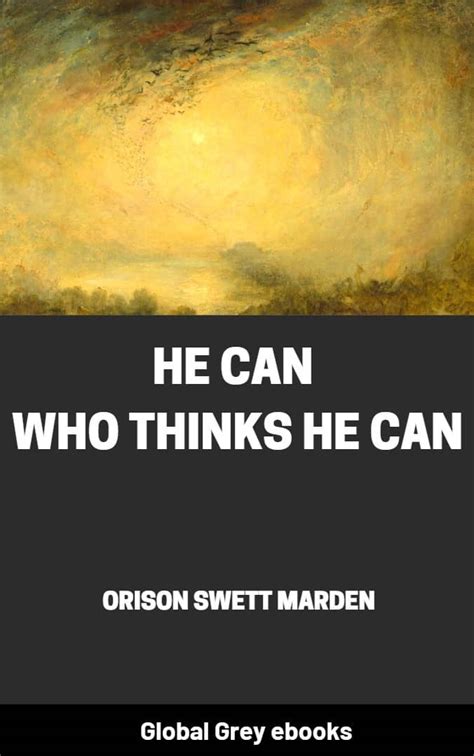 He Can Who Thinks He Can (1908) Epub