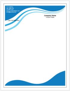 Headed Paper Template Free Download