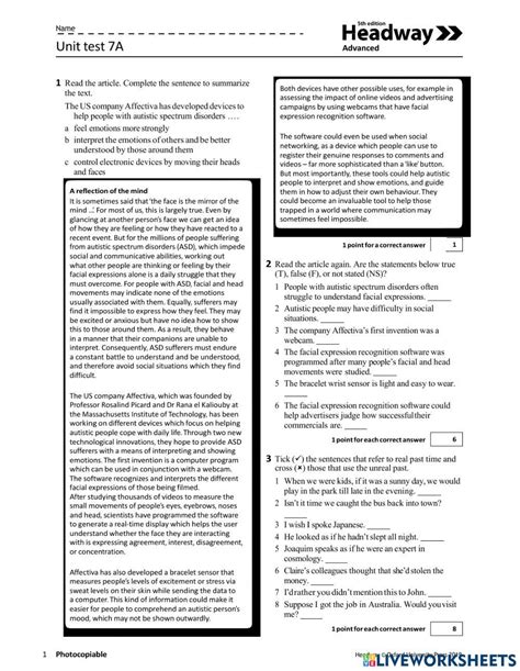 Headway Unit 7 Prepositions Answers Kindle Editon