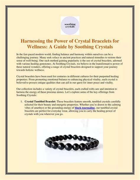 Healing Crystal Bracelets: A Guide to Harnessing Their Power