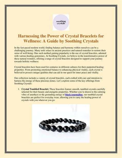 Healing Crystal Bracelets: A Journey to Holistic Wellness