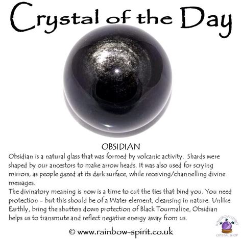 Healing Properties of Obsidian Crystals