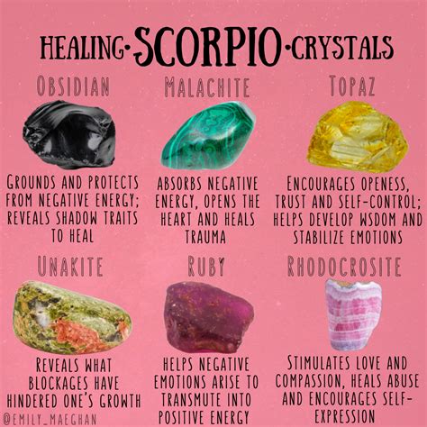 Healing Properties of Scorpio Crystals