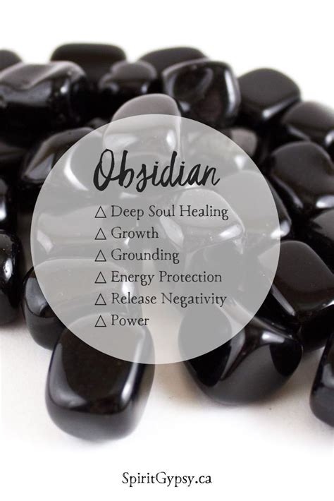 Healing Properties of Tumbled Obsidian: