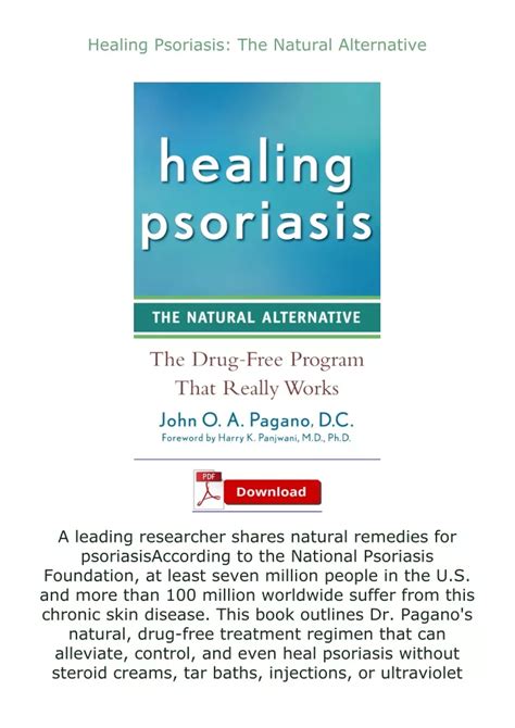 Healing Psoriasis The Natural Alternative Ebook PDF