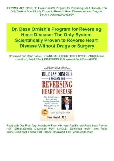 Healing Your Heart Proven Program Reversng Heart Disease W O Drugs or Surgery PDF