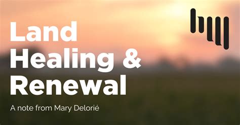 Healing and Renewal: