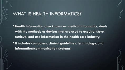 Health Informatics Duties: A Comprehensive Overview