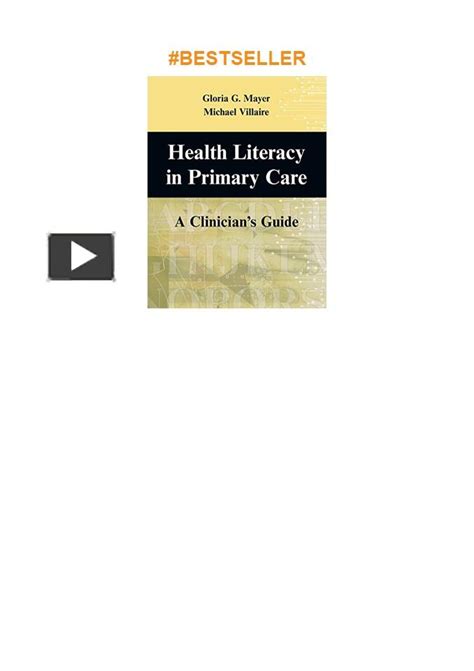 Health Literacy in Primary Care: A Clinician's Guide Epub