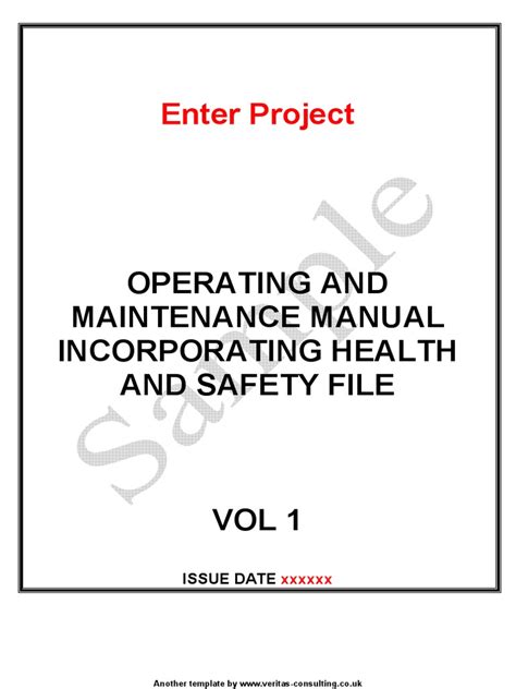 Health and Safety File template pdf PDF