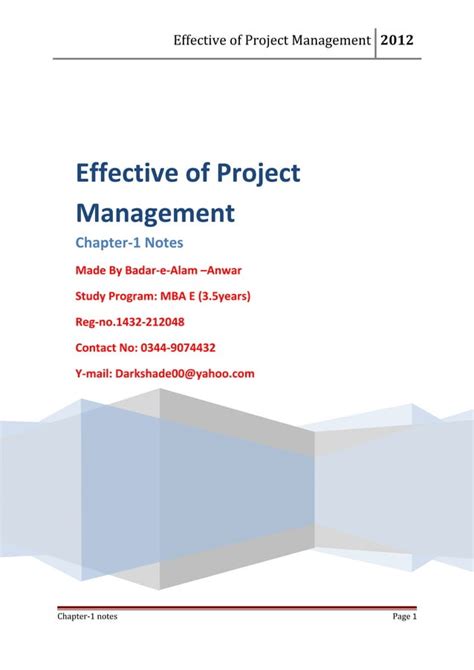 Healthcare Project Management Chapter 1 PDF PDF