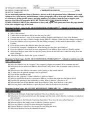 Heart Of Darkness Study Guide Questions And Answers PDF